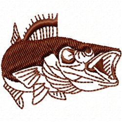 Fishes Embroidery Design 3 Fishes Embroidery Design 3